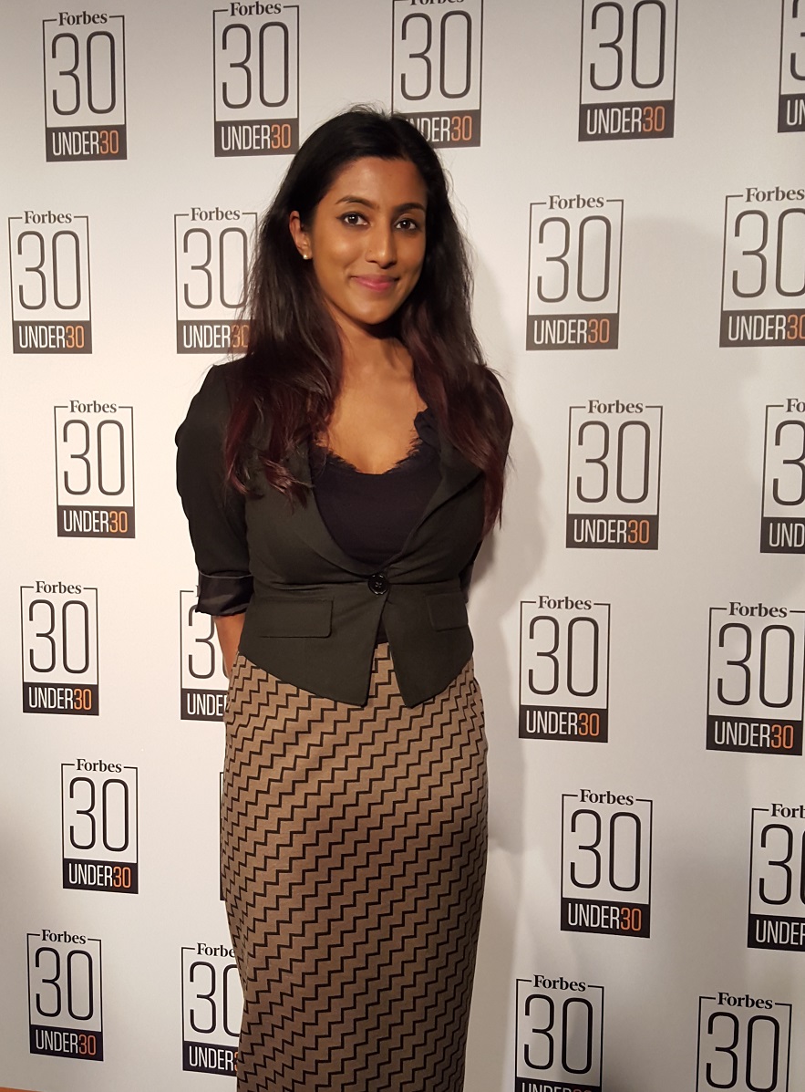 Sakthy Selvakumaran at Forbes 30 Under 30 Awards