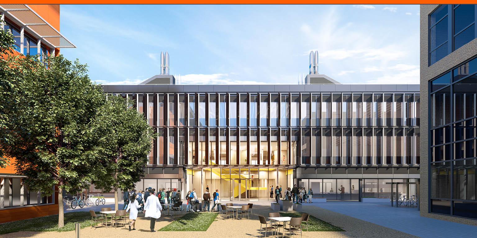 Artist's view of the new Civil Engineering Building (Image courtesy of Grimshaw Architects)