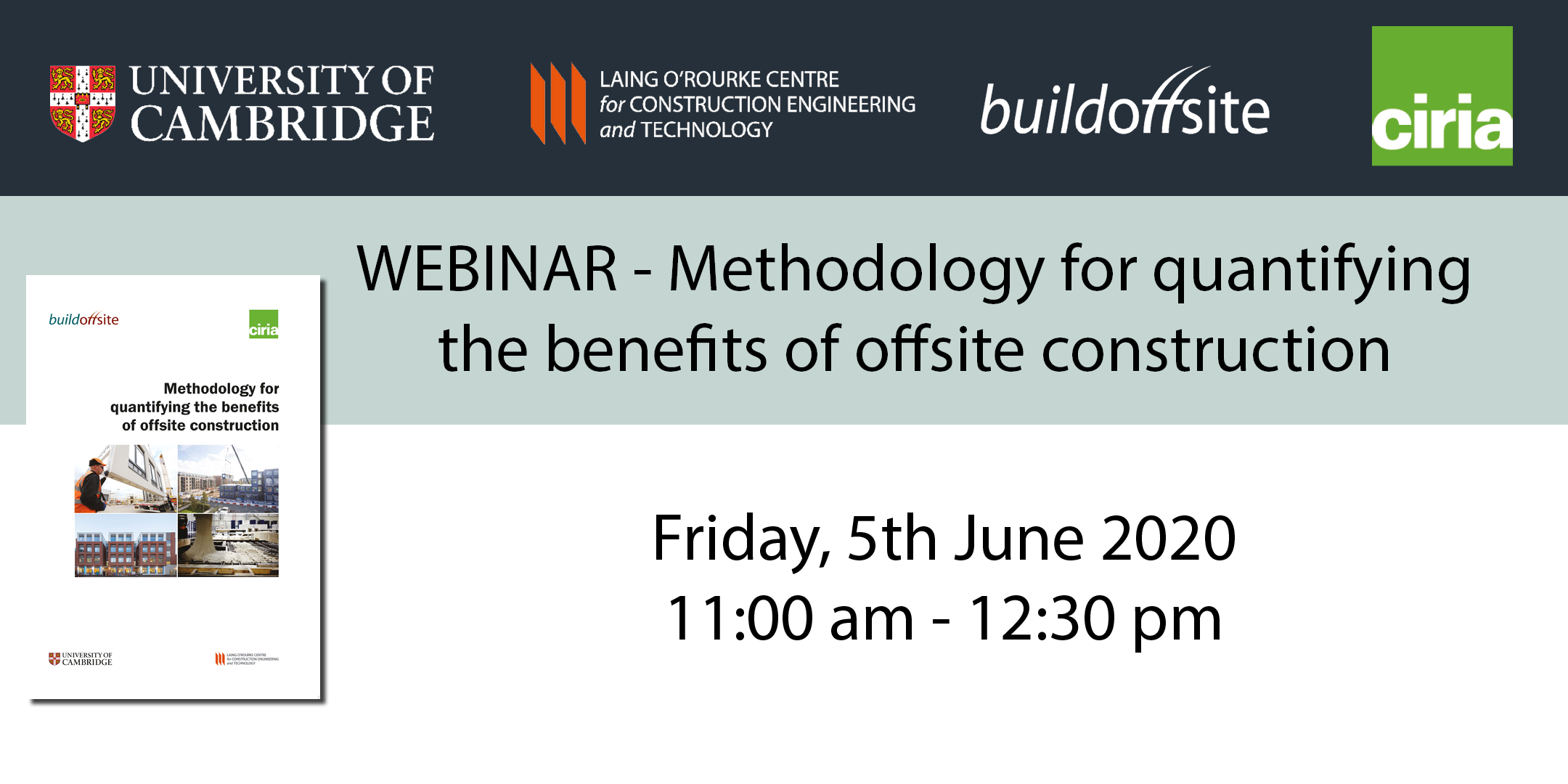 WEBINAR - Methodology for quantifying the benefits of offsite construction
